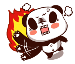 panda collar-abo sticker #5537565