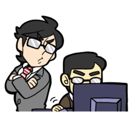 a wh-IT-e collor Eng ver. sticker #5537710