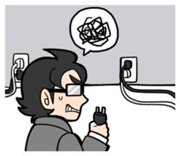 a wh-IT-e collor Eng ver. sticker #5537713