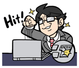 a wh-IT-e collor Eng ver. sticker #5537714