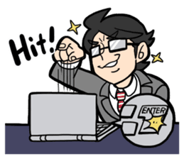 a wh-IT-e collor Eng ver. sticker #5537714