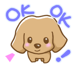 Small miniature dachshund sticker #5538759