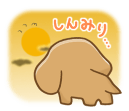 Small miniature dachshund sticker #5538776