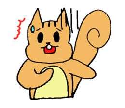 It is re-slippy of  leisurely squirrel sticker #5539278