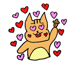 It is re-slippy of  leisurely squirrel sticker #5539280