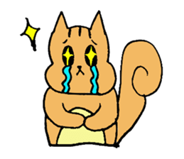 It is re-slippy of  leisurely squirrel sticker #5539293