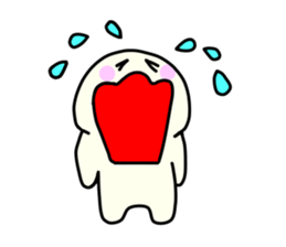 Go white beans sticker #5540366