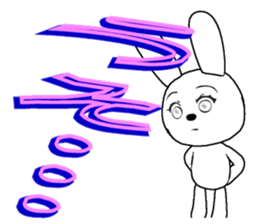 31th edition white rabbit expressive sticker #5540679