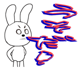 31th edition white rabbit expressive sticker #5540685