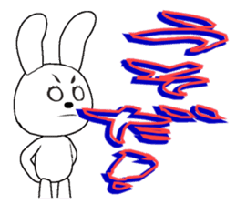 31th edition white rabbit expressive sticker #5540685