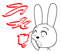 31th edition white rabbit expressive sticker #5540688