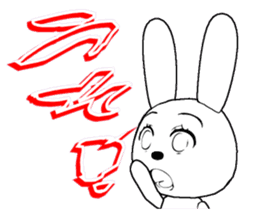 31th edition white rabbit expressive sticker #5540688