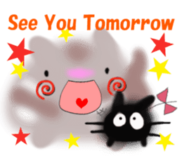 KIA'S lucky tortoise-shell cat/boy sticker #5541499