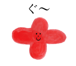 Happy & Thank you flower sticker #5541548