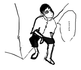 Angry cool guy sticker #5541663