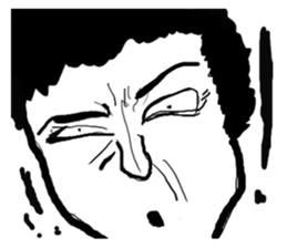 Angry cool guy sticker #5541664