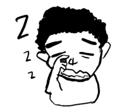 Angry cool guy sticker #5541673