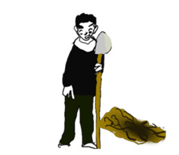 Angry cool guy sticker #5541693