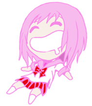 peach beautiful girl sticker #5542340