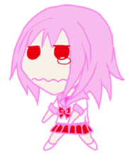 peach beautiful girl sticker #5542345