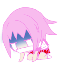 peach beautiful girl sticker #5542347