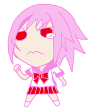 peach beautiful girl sticker #5542355