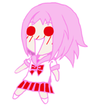 peach beautiful girl sticker #5542361