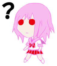 peach beautiful girl sticker #5542362