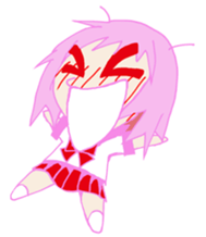 peach beautiful girl sticker #5542371