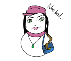 Funny snowman 01 sticker #5542547