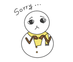 Funny snowman 01 sticker #5542554