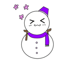 Funny snowman 01 sticker #5542571