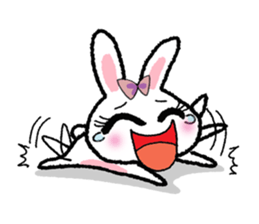 Pinko, the funny and cute bunny sticker #5542943