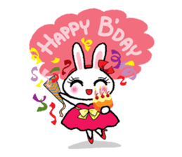 Pinko, the funny and cute bunny sticker #5542944