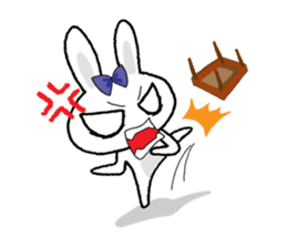 Pinko, the funny and cute bunny sticker #5542945