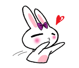 Pinko, the funny and cute bunny sticker #5542948