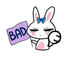Pinko, the funny and cute bunny sticker #5542950