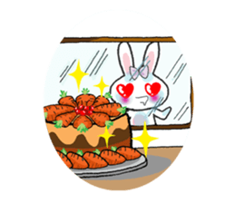 Pinko, the funny and cute bunny sticker #5542954