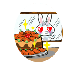 Pinko, the funny and cute bunny sticker #5542954