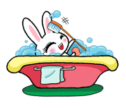 Pinko, the funny and cute bunny sticker #5542956