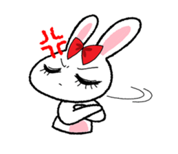 Pinko, the funny and cute bunny sticker #5542959