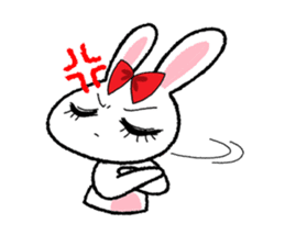 Pinko, the funny and cute bunny sticker #5542959