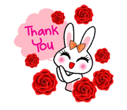 Pinko, the funny and cute bunny sticker #5542962