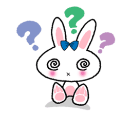 Pinko, the funny and cute bunny sticker #5542965