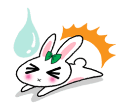 Pinko, the funny and cute bunny sticker #5542972