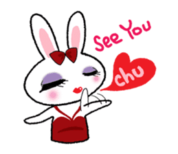Pinko, the funny and cute bunny sticker #5542973