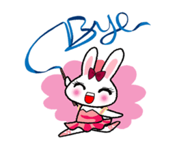 Pinko, the funny and cute bunny sticker #5542975