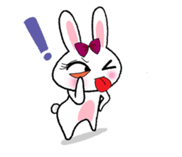 Pinko, the funny and cute bunny sticker #5542976