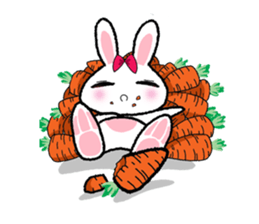 Pinko, the funny and cute bunny sticker #5542977