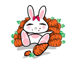 Pinko, the funny and cute bunny sticker #5542977